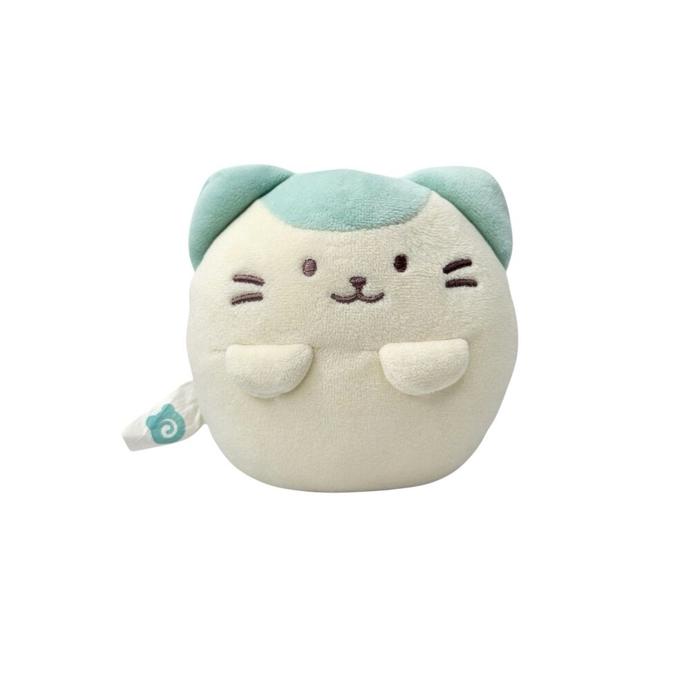 Anirollz Mint Kittiroll Mini 5" Squishy Ball Kitty Cat Bean Bag Plush Mint Cream